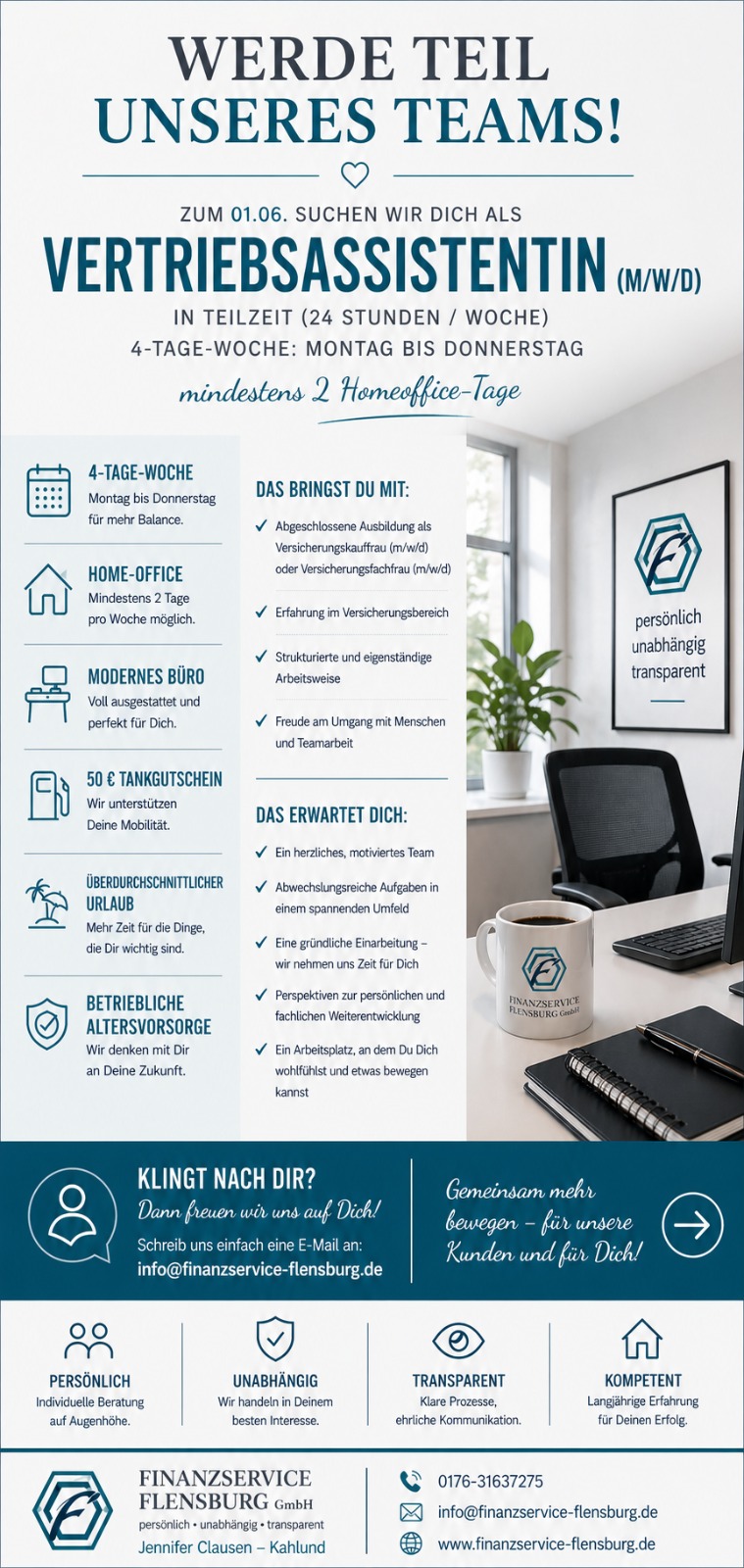 Werde Teil unseres Teams - Vertriebsassistentin (m/w/d)